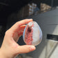 Blue and red agate egg