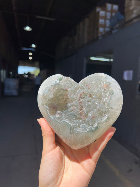 Green moss sugar heart