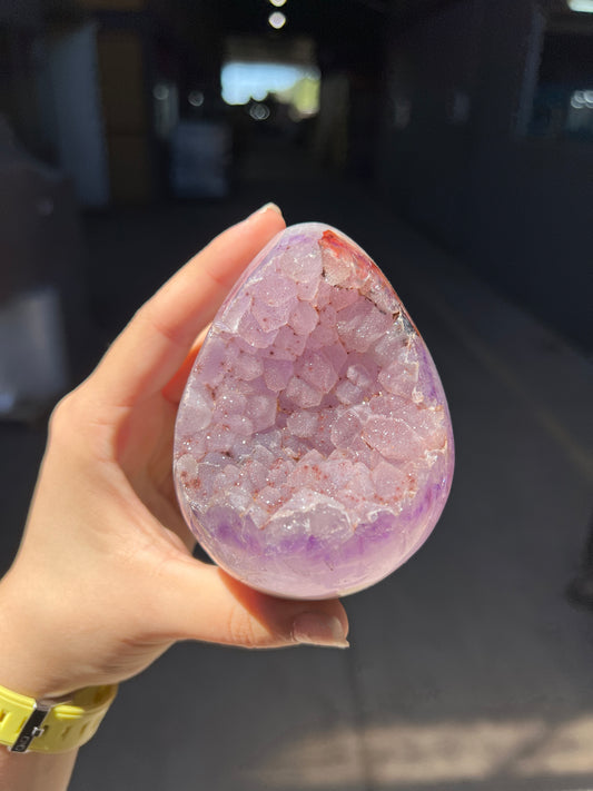 Velvet lavender sugar egg