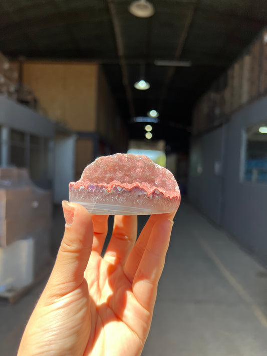 Mini red and blue geode