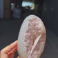 Pink pseudomorph quartz piece